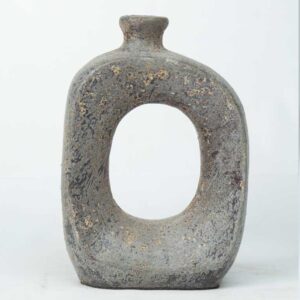 Vaso Escultural em Pedra Vulcanica G