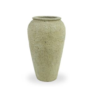 Vaso Comprido em Preto com Manchas Branco