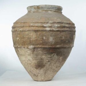 Vaso Mediterrâneo Rústico com Textura Arqueológica