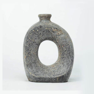 Vaso Escultural em Pedra Vulcanica P