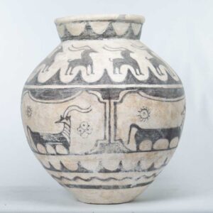 Vaso Tribal com Pintura de Fauna Ancestral