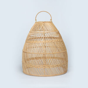 Luminária Cúpula Aurora em Rattan Pequena