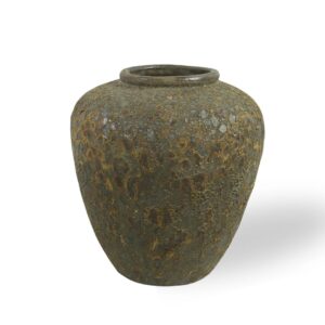 Vaso com Rugas de Mármore Marrom
