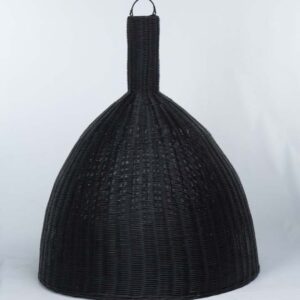 Luminária de Teto M Karang em Rattan Preto