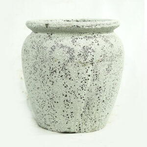 Vaso Vietnamita Rústico White em Cerâmica Importado