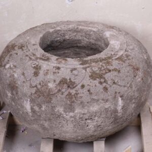 Vaso Balinês em Pedra Esculpida A35 x D65 cm