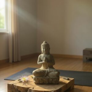 Escultura Buda em Pedra