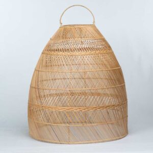 Luminária Cúpula Aurora em Rattan Grande