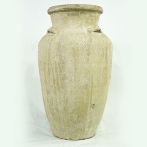 Vaso Vietnamita Rústico Marfin em Cerâmica Importado