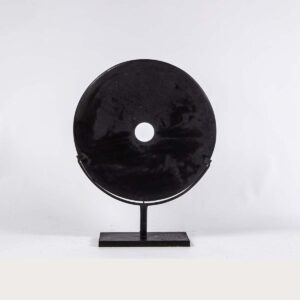 Escultura Disco de Obsidiana