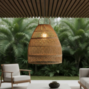 Luminária Suka em Rattan Natural Pequena