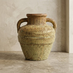 Vaso Vietnamita Atlantis Corten em Cerâmica D37 X A47CM