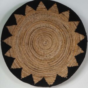 Cestaria de Parede Étnica Preta M