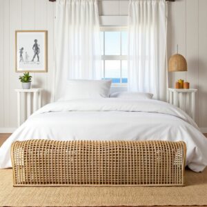 Banco em Rattan Natural C108 X A41 X L69Cm