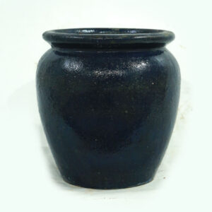 Vaso Vietnamita Esmaltado Azul em Cerâmica Importado