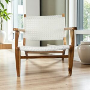 Poltrona Sumatra em Madeira Teca e Fibra Sintética