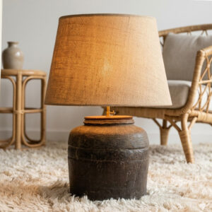 Abajur em Terracota Esculpida A26 X D26CM