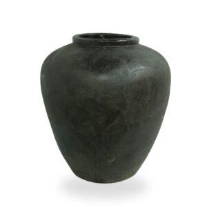 Vaso Vietnamita Rústico Black em Cerâmica Importado
