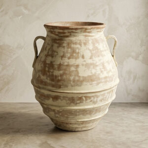 Vaso Vietnamita Rustico Marfin em Cerâmica d90 x 102cm