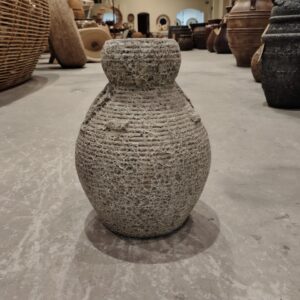 Vaso Vietnamita Atlantis Off-White Cer Importado D