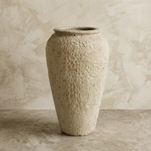 Vaso Vietnamita Atlantis Off-White Cer D44xA74
