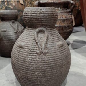 Vaso Vietnamita Atlantis Brown Cer Importado D24xA
