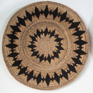 Cestaria de Parede Tribal Preta G D80