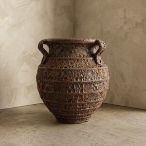 Vaso Vietnamita Atlantis Brown Cer Importado A65XD55