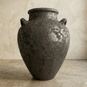 Vaso Vietnamita Atlantis Black Cer Importado A100XD80