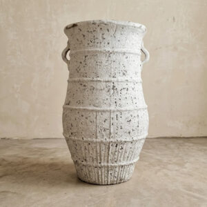 Vaso Vietnamita Atlantis Off White Cer Importado A95 x D57