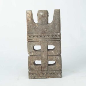 Escultura Decorativa Tribal Guardian Pedra Vulcâni