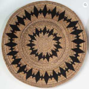 Cestaria de Parede Tribal Preta M D60