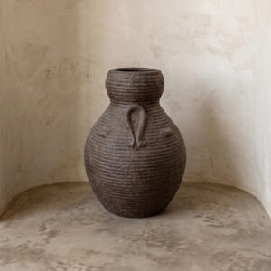 Vaso Vietnamita Rustic Brown A35xD25