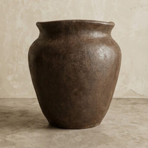 Vaso Vietnamita Rustic Brown A80 X D72 Cm
