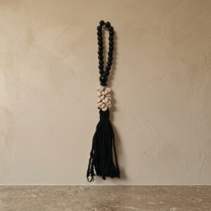 Colar Chaveiro Decorativo Preto A36 x D5