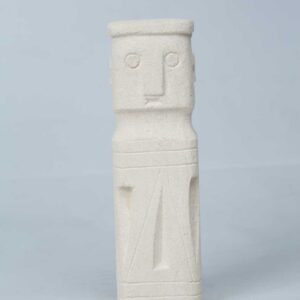 Escultura Tribal Guardian Dun em Pedra Natural A20XL5XP5cm