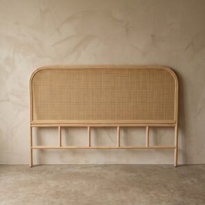 Cabeceira de Cama Queen em Rattan e Palha Natural A: 110 cm X L: 160 cm X P: 3 cm